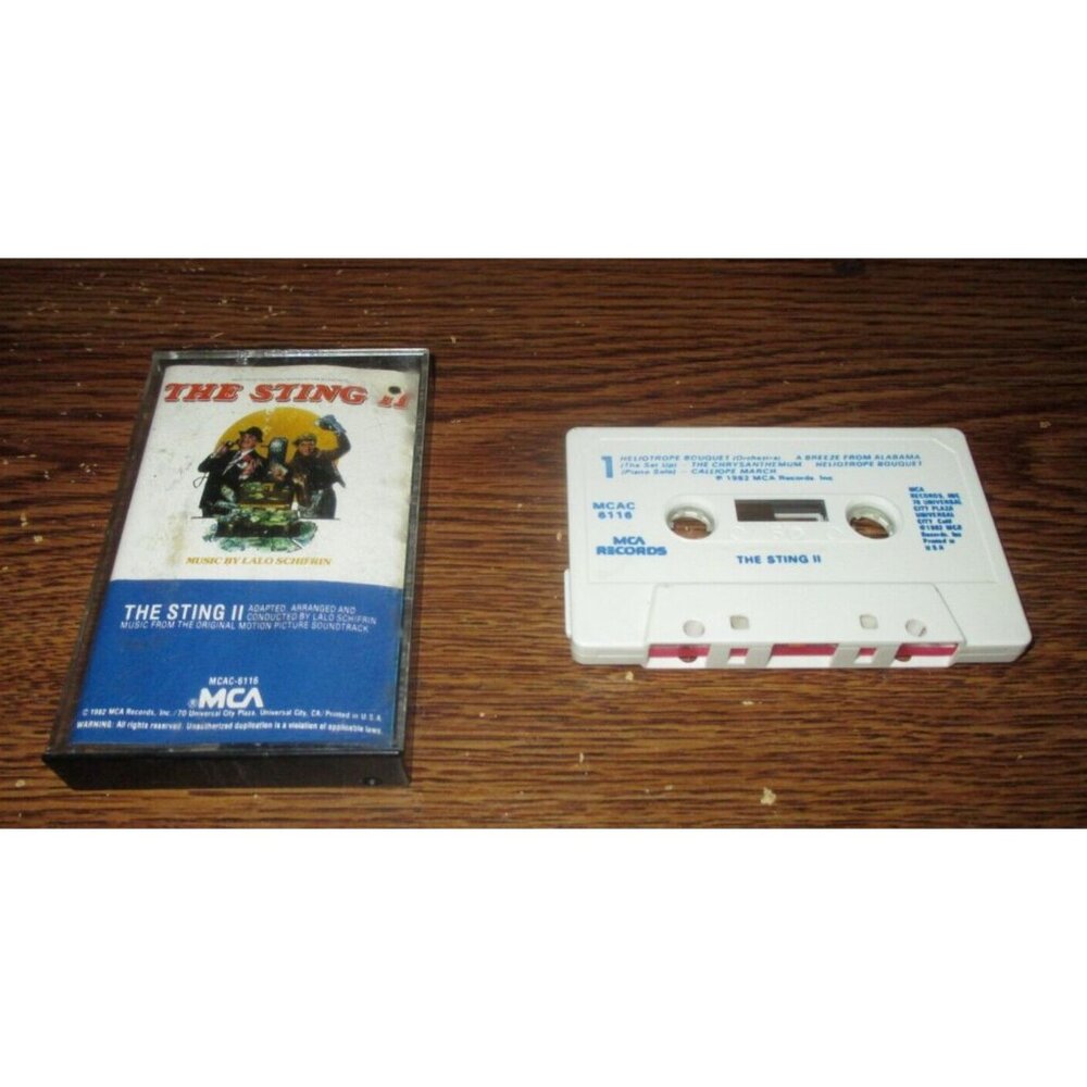 The Sting II Original Motion Picture Soundtrack on cassette (MCA Records, 1982)